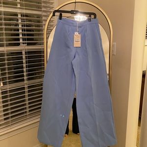 Blue light weight trousers from meshki size small about 40 inches length